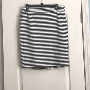 Striped Pencil Skirt